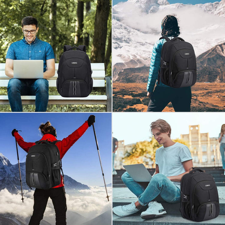 Mochila Extra Grande para Hombres 50L, Resistente al Agua, Mochila...
