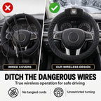 Funda térmica inalámbrica para volante, funda para volante de automóvil
