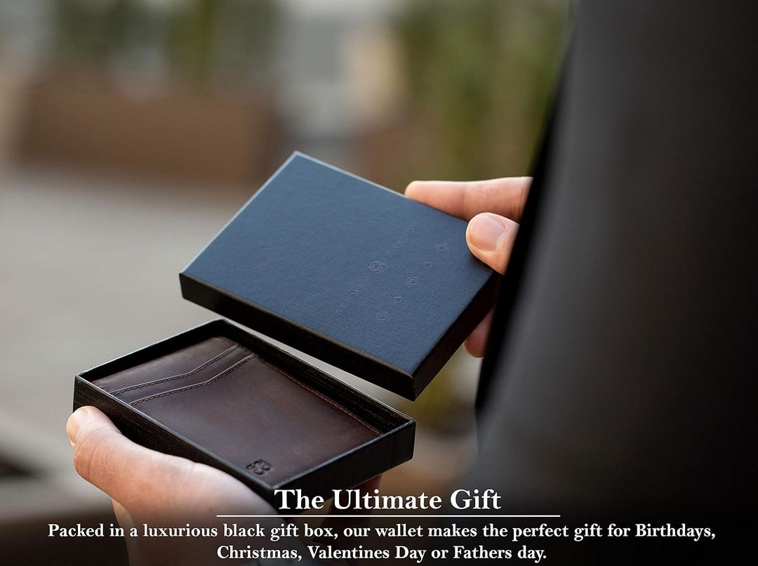 SERMAN BRANDS Money Clip Wallet - Mens Wallets slim Front Pocket RF...