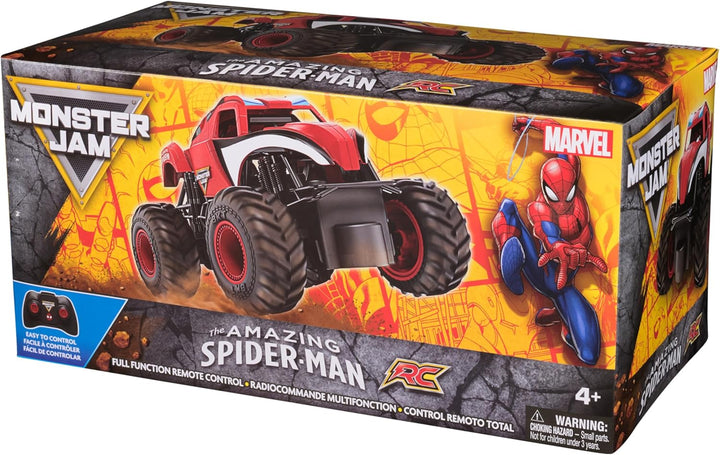 Monster Jam, Marvel The Amazing Spider-Man RC Monster Truck, 1:24 S...