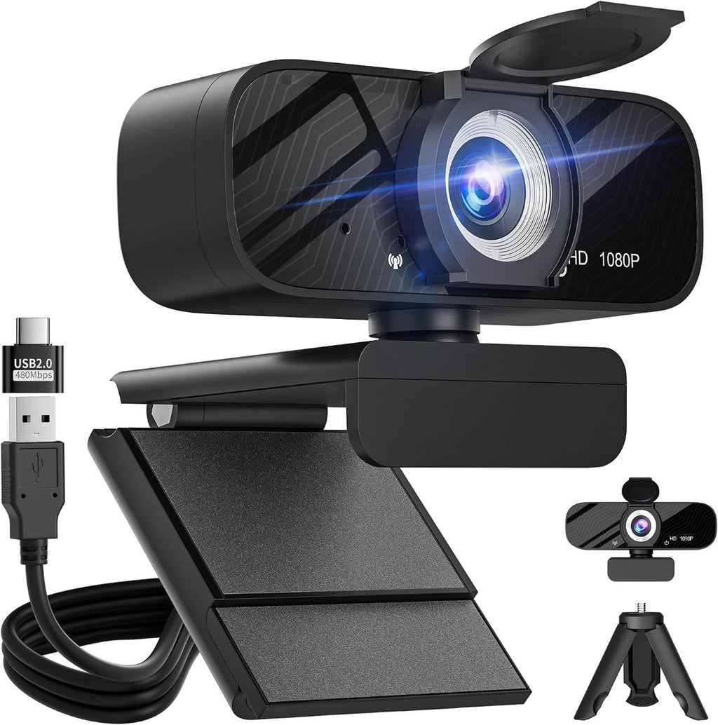 Gohero Cámara web de video Full HD 1080P