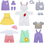 7 juegos de ropa para muñeca bebé, ropa de muñeca Reborn