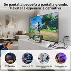 Adaptador USB C a HDMI para iPhone 17 16 15, 4K @60Hz ~ 120Hz iPhone a TV, adaptador USB C con carga rápida de 100 W, puerto USB 3.0 de 5 Gbps, dongle HDMI para iPad/TV/proyector/monitor, certificado