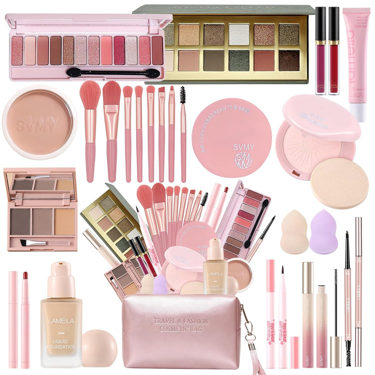 Fynqwor Kit de maquillaje, juego de maquillaje, kit de maquillaje t...