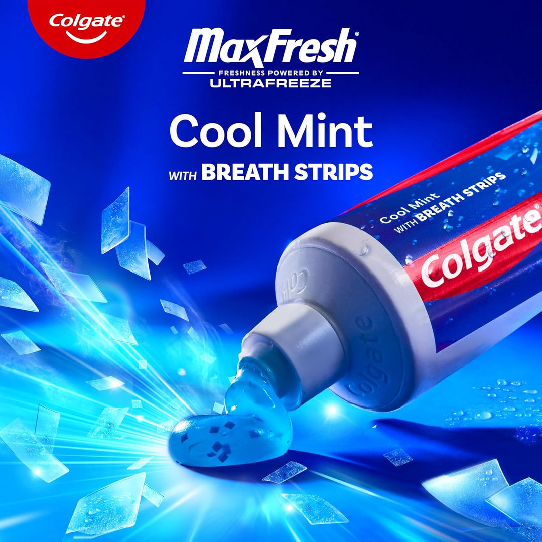 Colgate MaxFresh Pasta de dientes con flúor, tamaño de viaje, menta...
