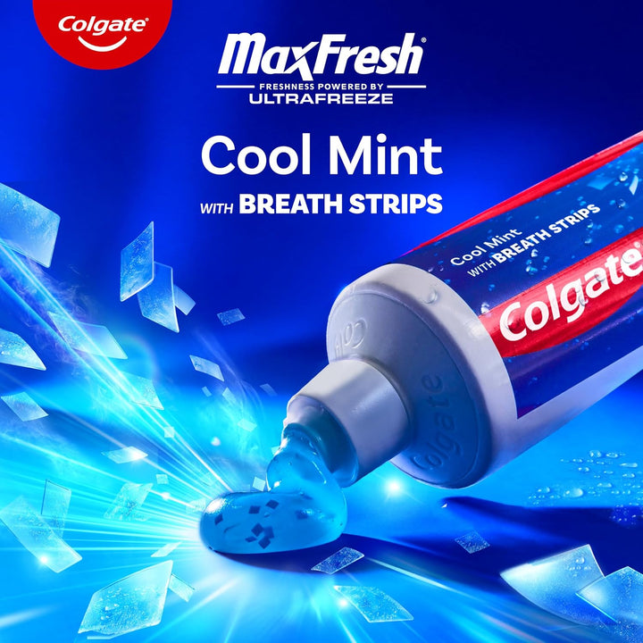 Colgate MaxFresh Pasta de dientes con flúor, tamaño de viaje, menta...