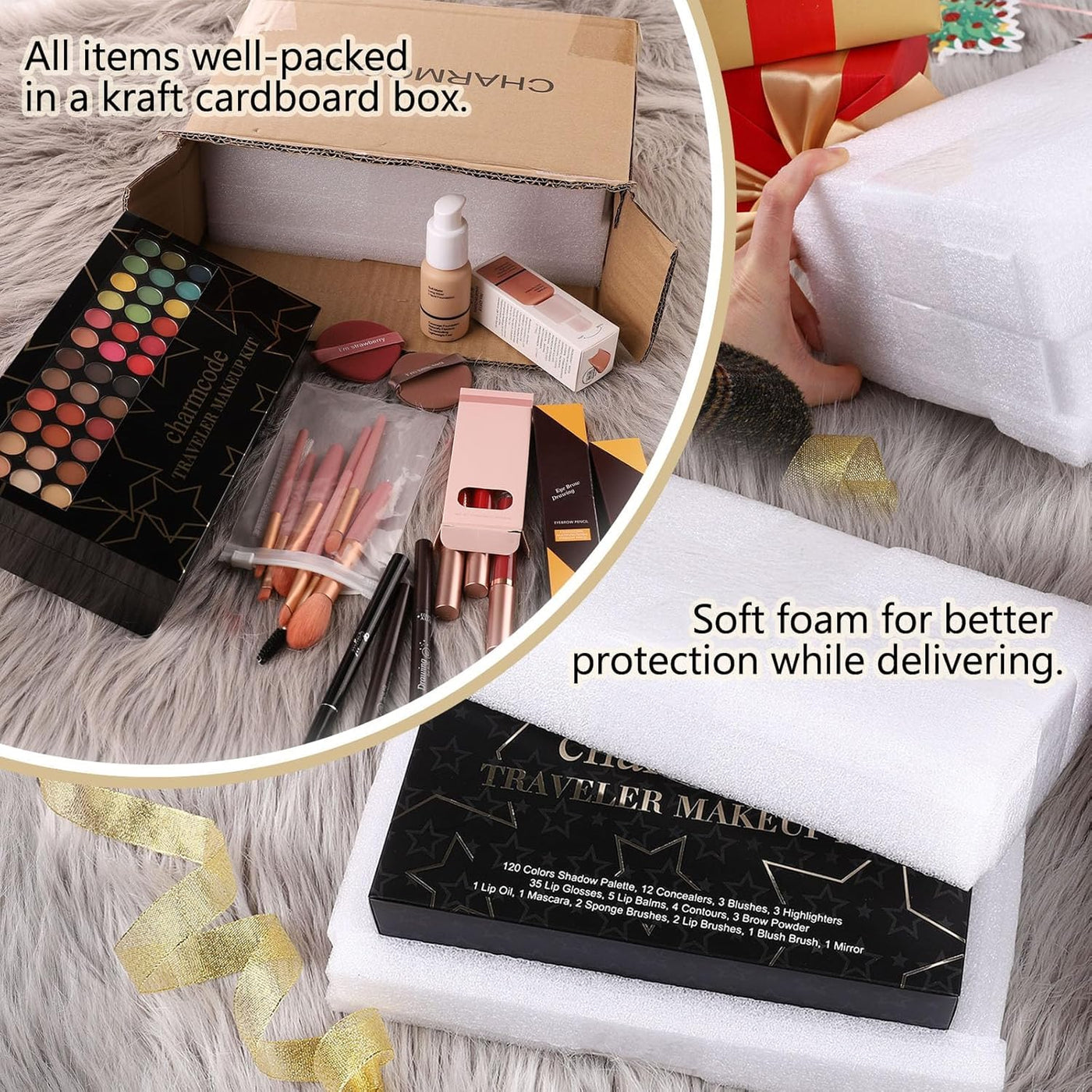 Kit de maquillaje profesional grande para adolescentes, niñas y muj...