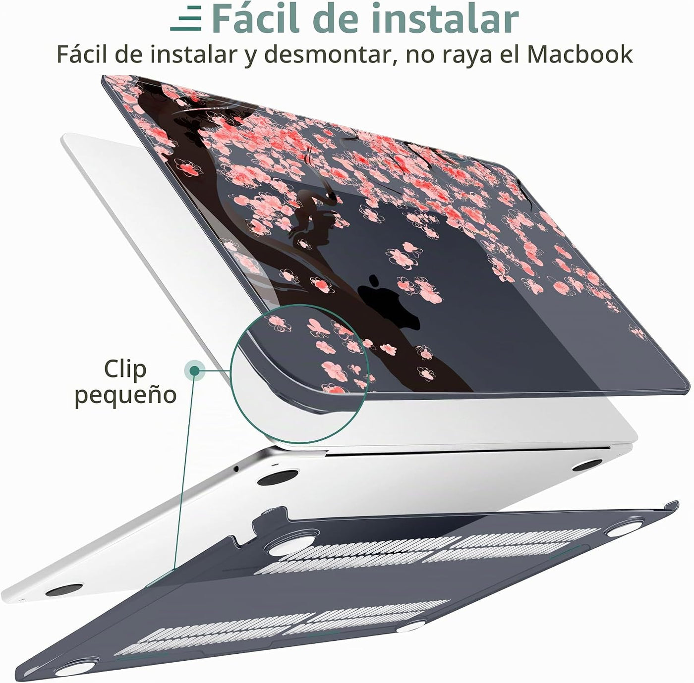 DONGKE para MacBook Air M4 de 13.6 pulgadas Funda 2025 2024 2023 20...