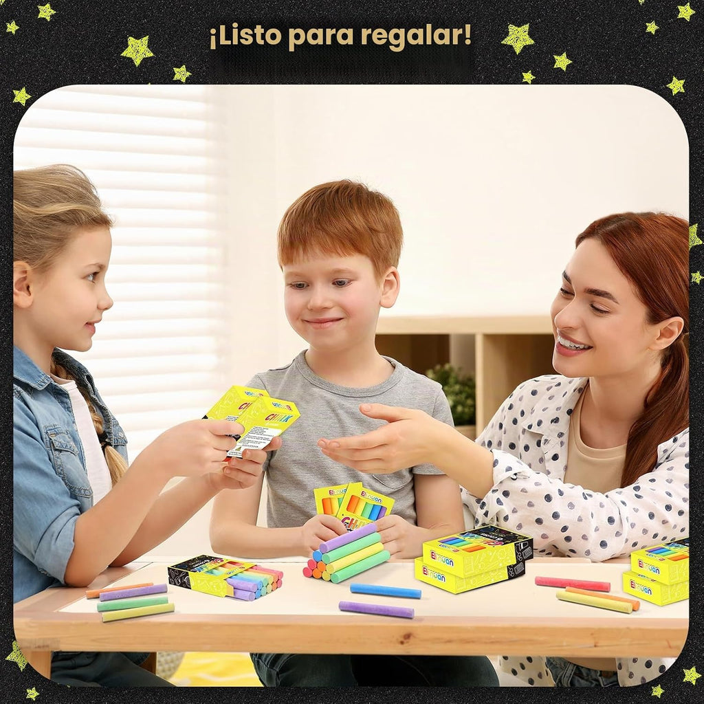 Juego de 432 tizas para niños, mini tiza no tóxica a granel para pizarra, suministros de regreso a la escuela, rellenos de bolsas de golosinas, regalos de premios para el aula para niños y