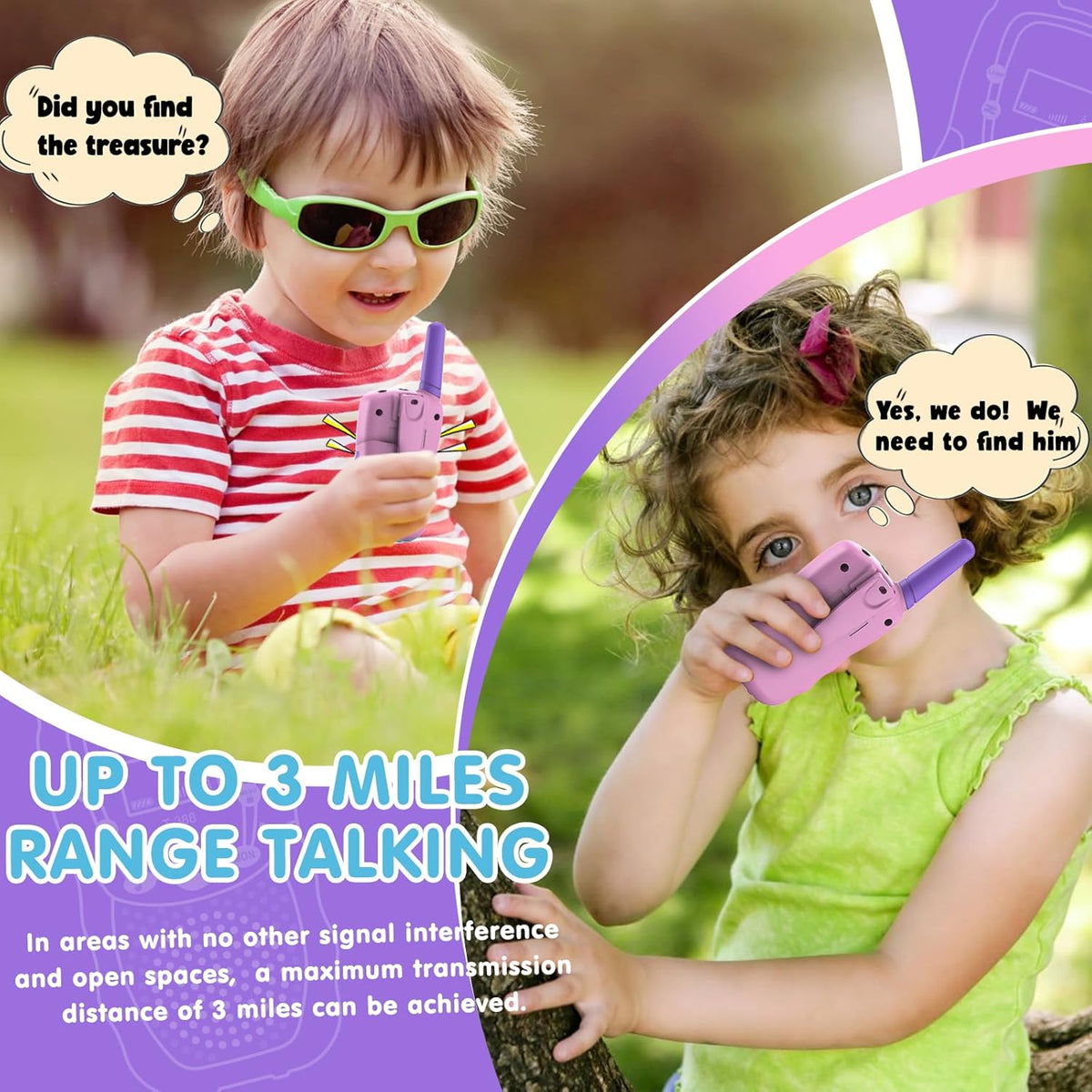 Selieve - Juguetes para niños de 5 a 12 años, walkie talkies