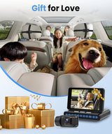 Orderich Cámara de coche para asiento trasero, pantalla IPS de 3.97...