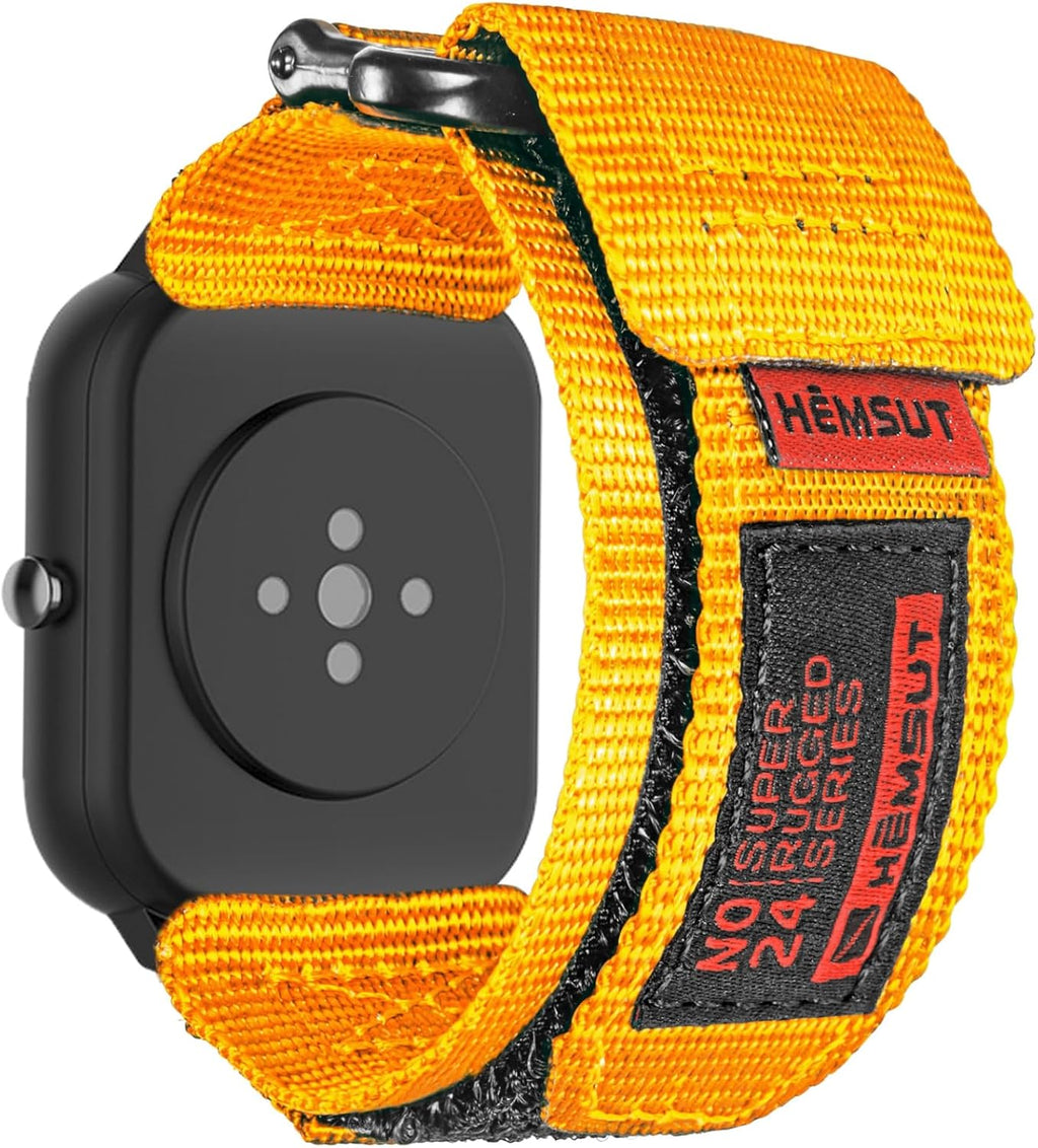 Correa de reloj de liberación rápida de 0.709 in compatible con Garmin Venu 3S / Vivoactive 4S / Venu 2S / Vivomove 3S, Forerunner 255s/265S Correa de repuesto de nailon con velcro