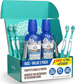 GuruNanda Enjuague bucal de encías saludables para gingivitis y san...