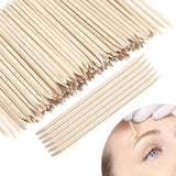 Demissle Palitos de cera de madera para cejas, mini aplicador de de...