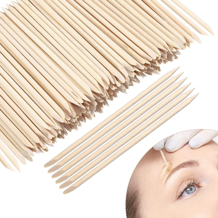 Demissle Palitos de cera de madera para cejas, mini aplicador de de...