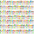 CZWZ 200 mini bolígrafos multicolores en uno 4 en 1 a granel, bolígrafo para cumpleaños y fiestas, regalos divertidos, bolígrafo Kawaii de tinta surtida