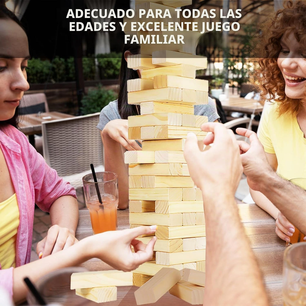 Torre de caída de tamaño M, 66 bloques de 3.5 pies, juegos para