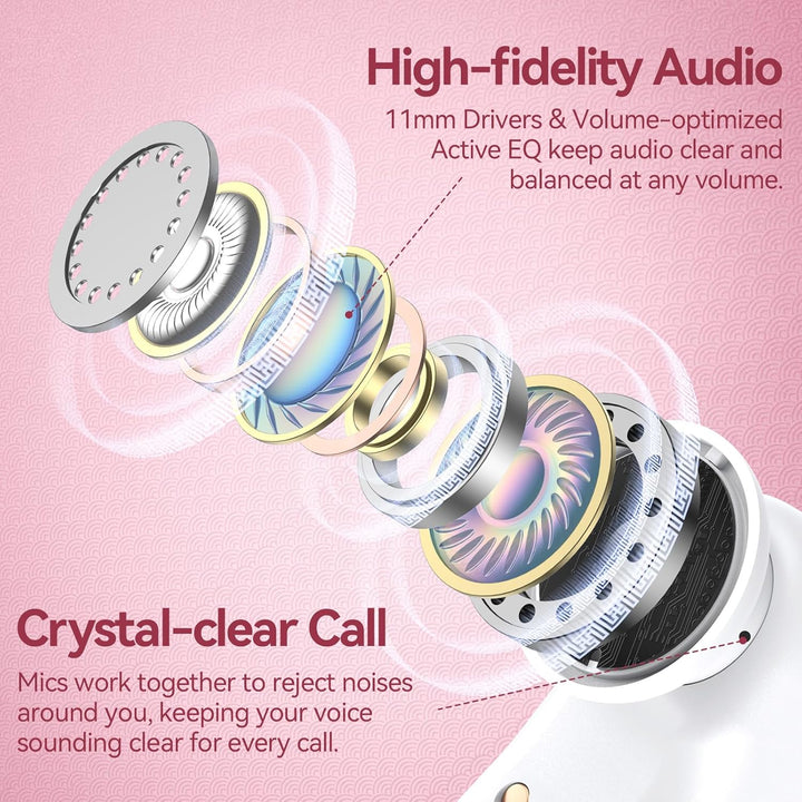 Auriculares inalámbricos con cancelación activa de ruido, auricular...