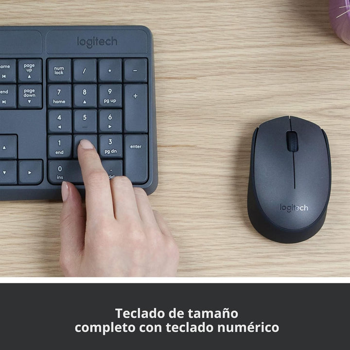 Logitech Teclado y mouse inalámbrico MK235