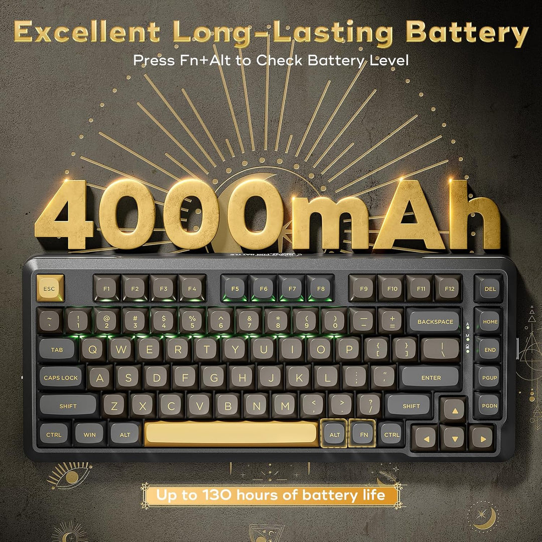 Redragon K738 Teclado mecánico inalámbrico, teclado de juego RGB mo...