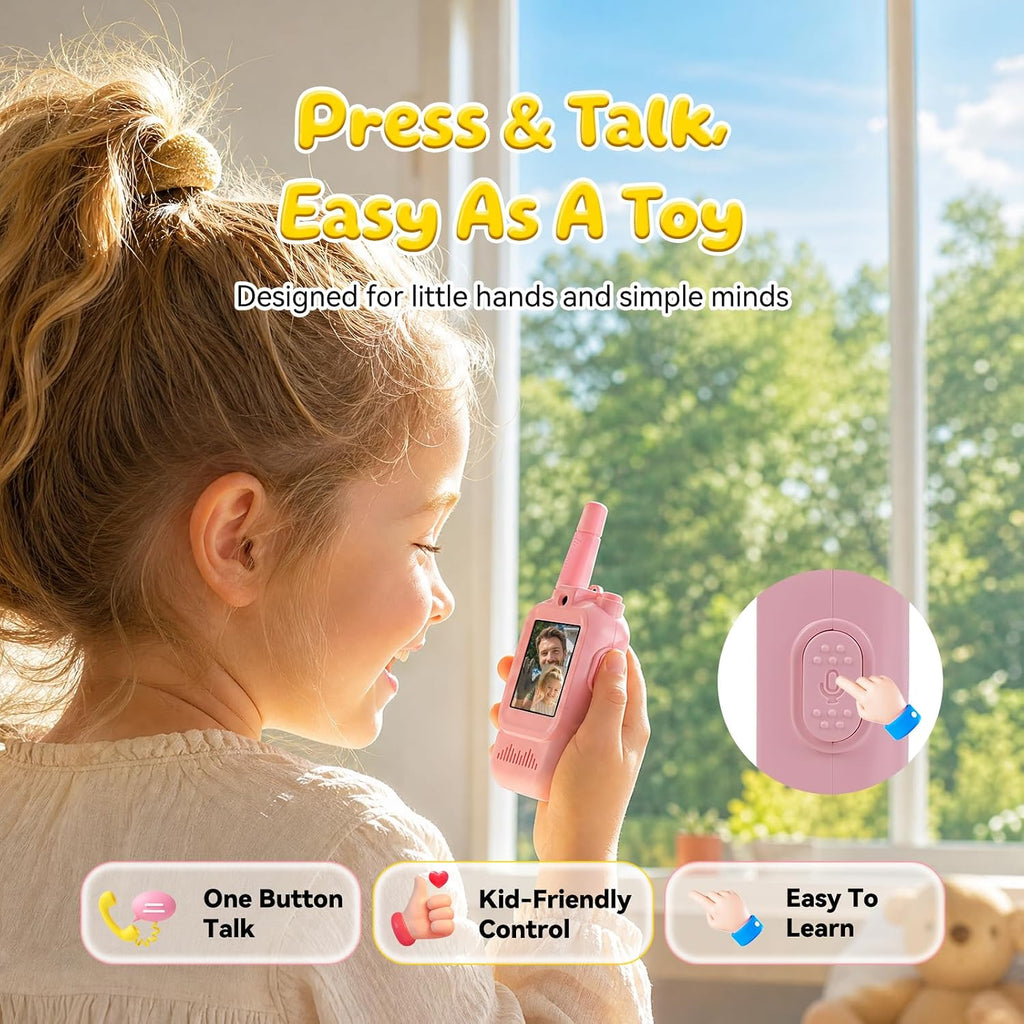 Retevis EZTalk 90 Walkie Talkies de video para niños, juguetes para niños