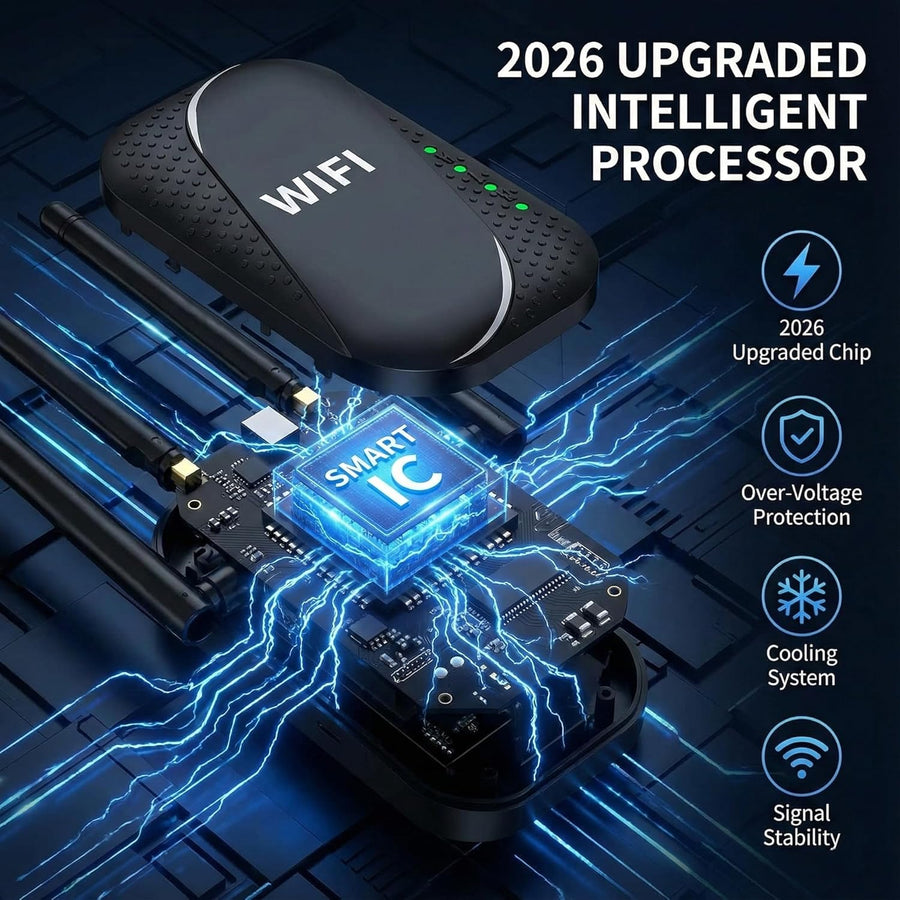 Uiuqekel Extensor WiFi GT300 de 300 Mbps, extensor de alcance WiFi...