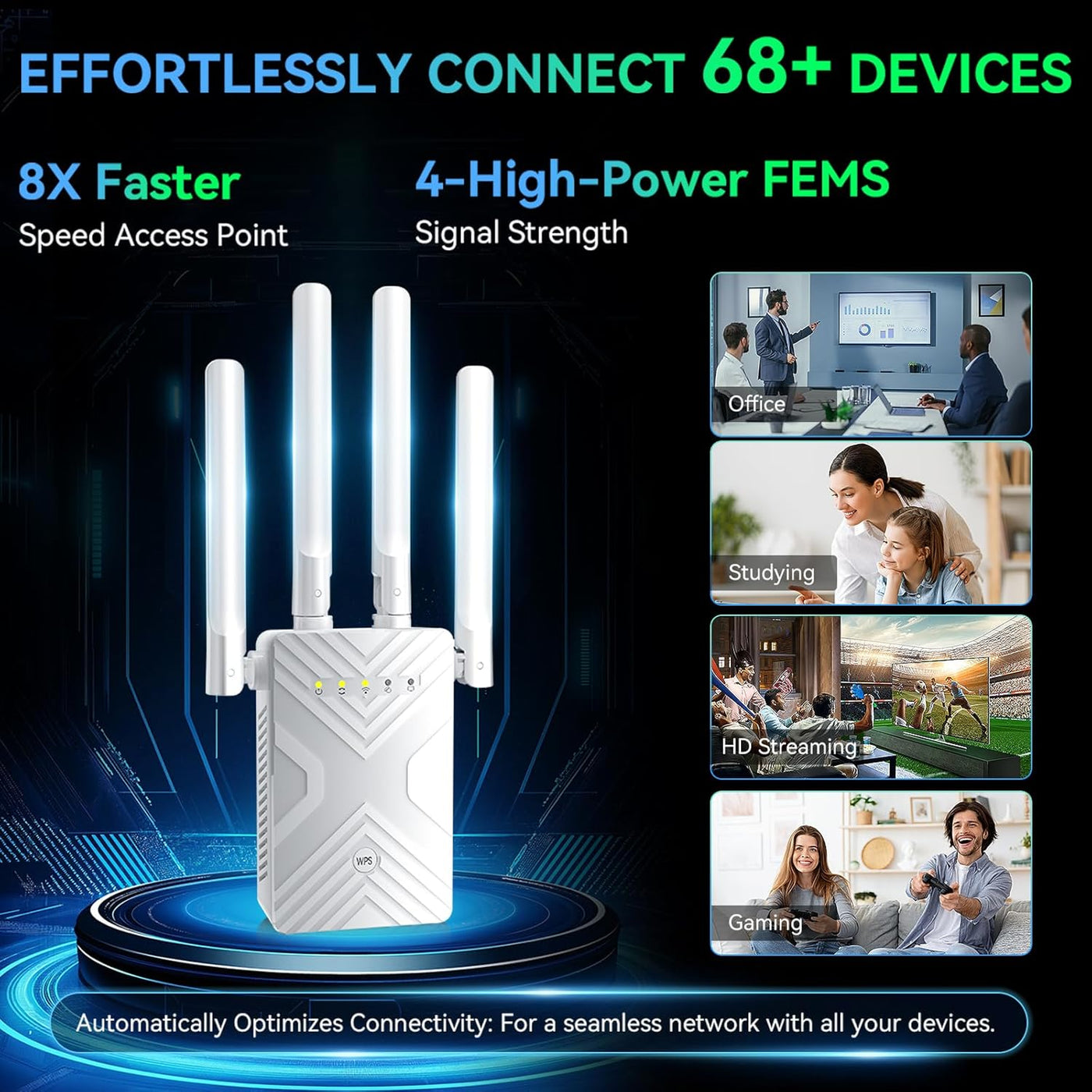 2026 WiFi Extender Signal Booster for Home, 8X Faster Long Range In...