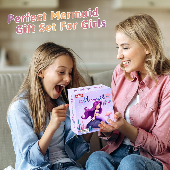 Juego de regalo de sirena para niñas de 4 5 6 7 8 9 10