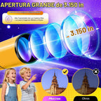 Telescope para Adults & Kids, 80mm Aperture 500mm Refractor