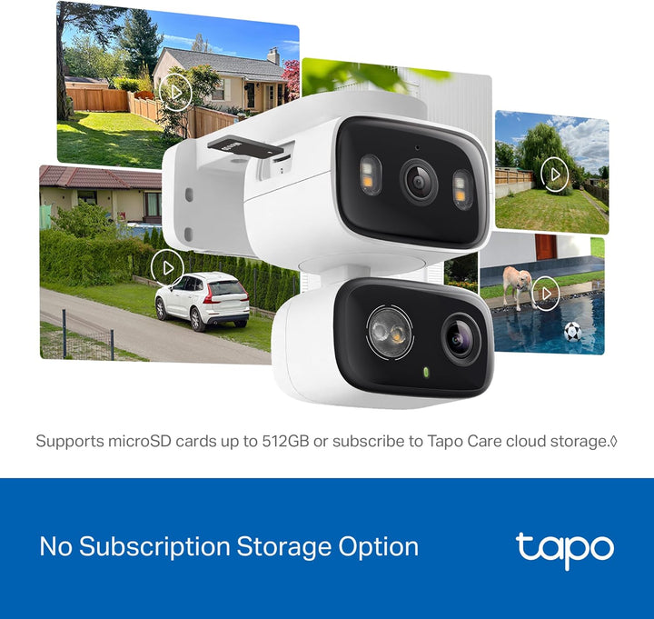 Tapo Cámara de seguridad de 2K 3MP con lente dual para interiores\/...