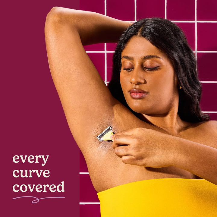 Dollar Shave Club Para mujeres | 1 mango de agarre ondulado amarill...