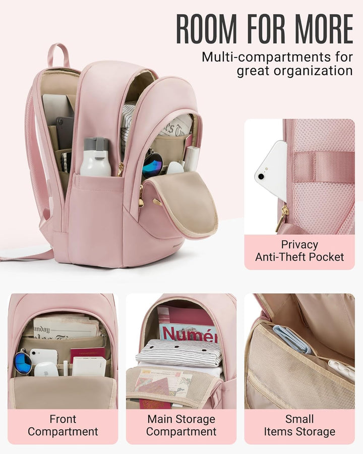 LIGHT FLIGHT - Mochila para laptop universitaria, mochila de viaje...