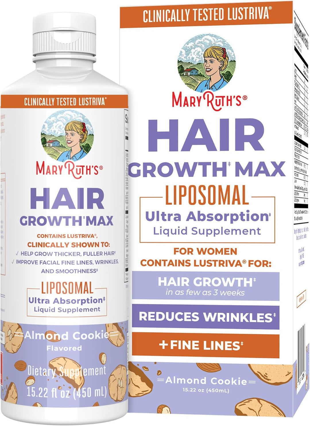 MaryRuth Organics Crecimiento de cabello MAX Liposomal para mujeres...