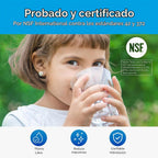 Brio Sistema de filtro de agua para debajo del fregadero de 11 pulgadas para grifo de cocina y baño, carcasa única de 3 etapas, filtros de 0.5 micrones PFAS, cloro, plomo, mercurio + | 10,000 galones o 2 años | Certificado NSF 42 y 372