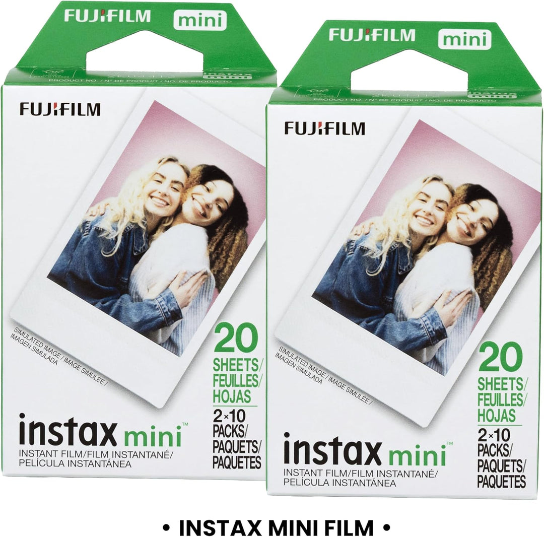 Fujifilm Película Instax Mini (40 hojas), dos paquetes individuales...