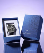 Paras Crown Relojes Automáticos para Hombre Caja de Acero Correa de Silicona Analógico 30M Resistente al Agua Reloj Mecánico Relojes de Moda para Hombre Relojes De Hombre