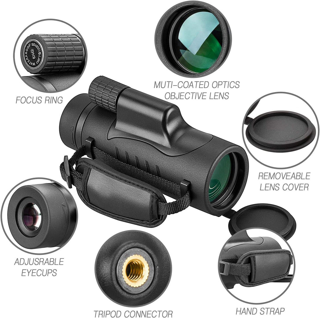FEEMIC Telescopio monocular de alta potencia con visión de