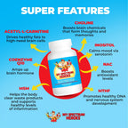 My Spectrum Heroes Suplemento multivitamínico para niños - Acetil-l-carnitina, colina, Cápsula