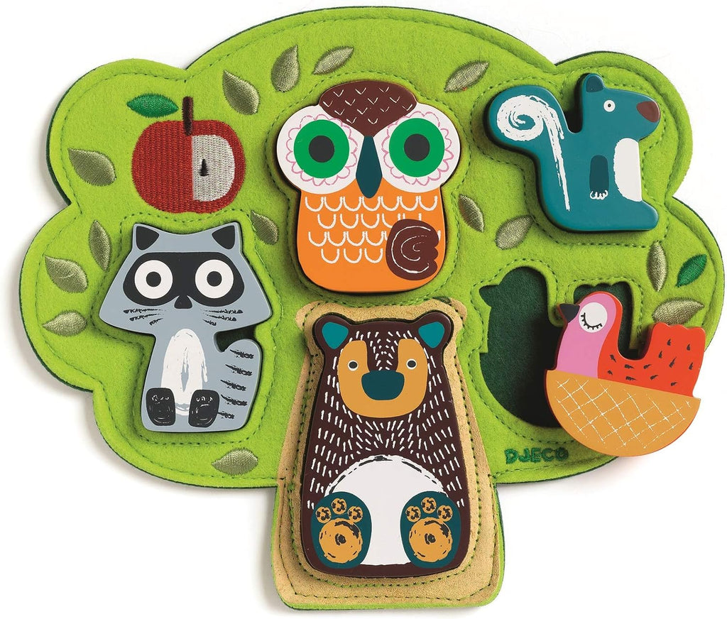 Djeco oski Madera y fieltro Puzzle