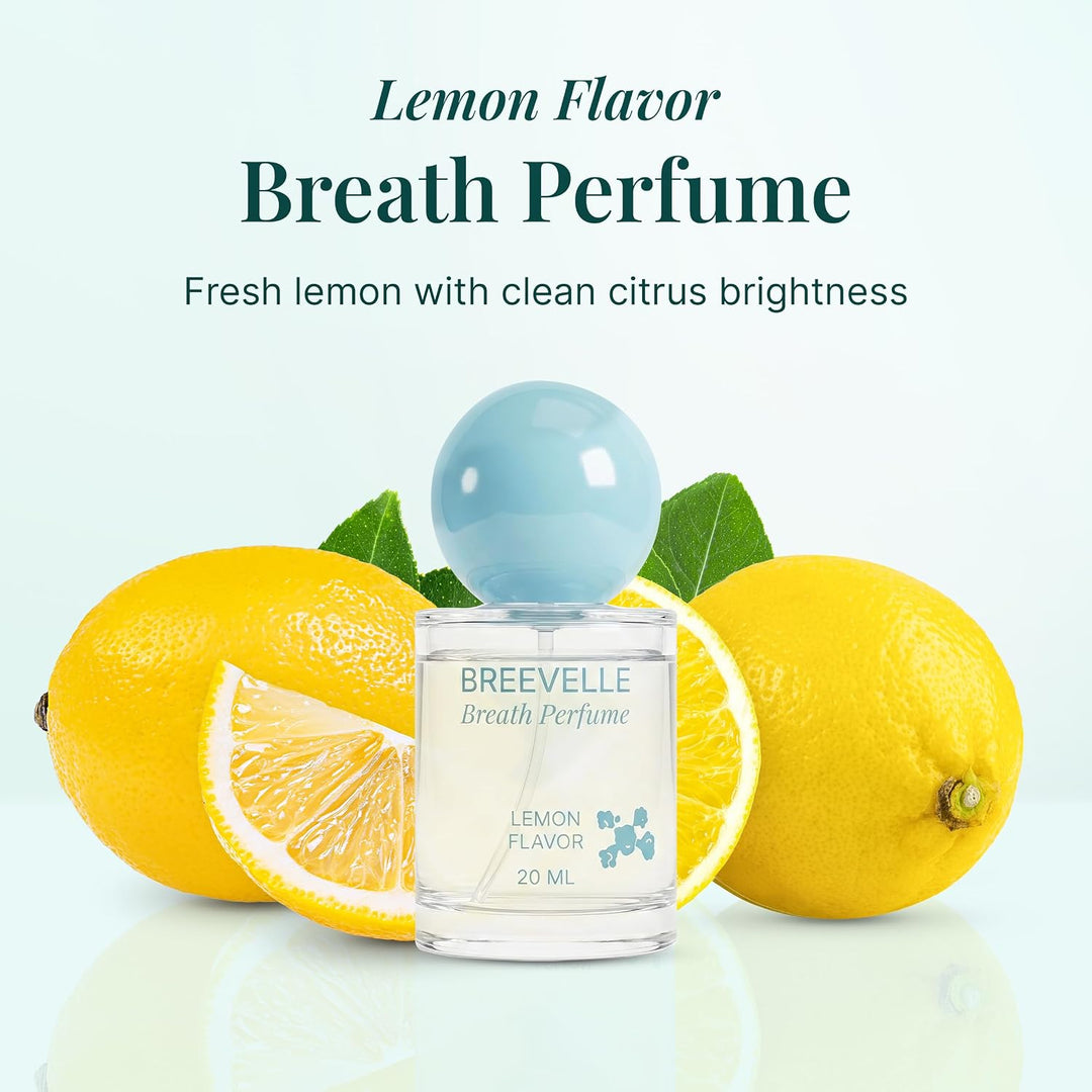 Breevelle The Breath Perfume - Spray oral | Sabor a limón animado |...