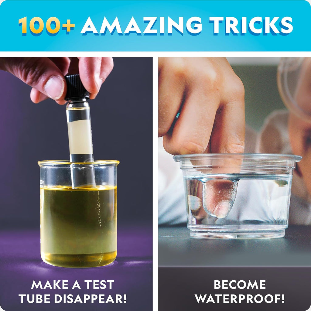 National Geographic - Kit de ciencia mágica para niños con más de 100 experimentos únicos y trucos de magia, juego de química y proyecto STEM, un gran regalo