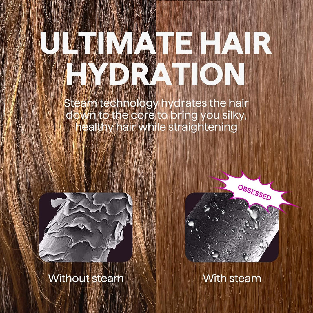 Wavytalk Steamline Pro - Cepillo alisador de vapor y espray protect...