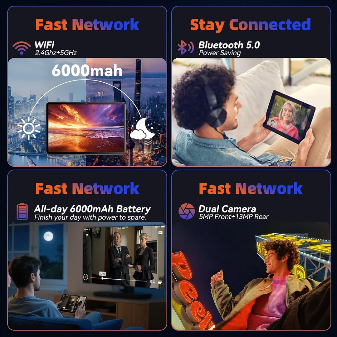 COTGOD Tablet, Tablet Android de 10.1 Pulgadas con Procesador Octa-...