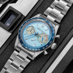 ADDIESDIVE Racing Chronograph Relojes para Hombre 3 Sub-diales 100M a Prueba de Agua