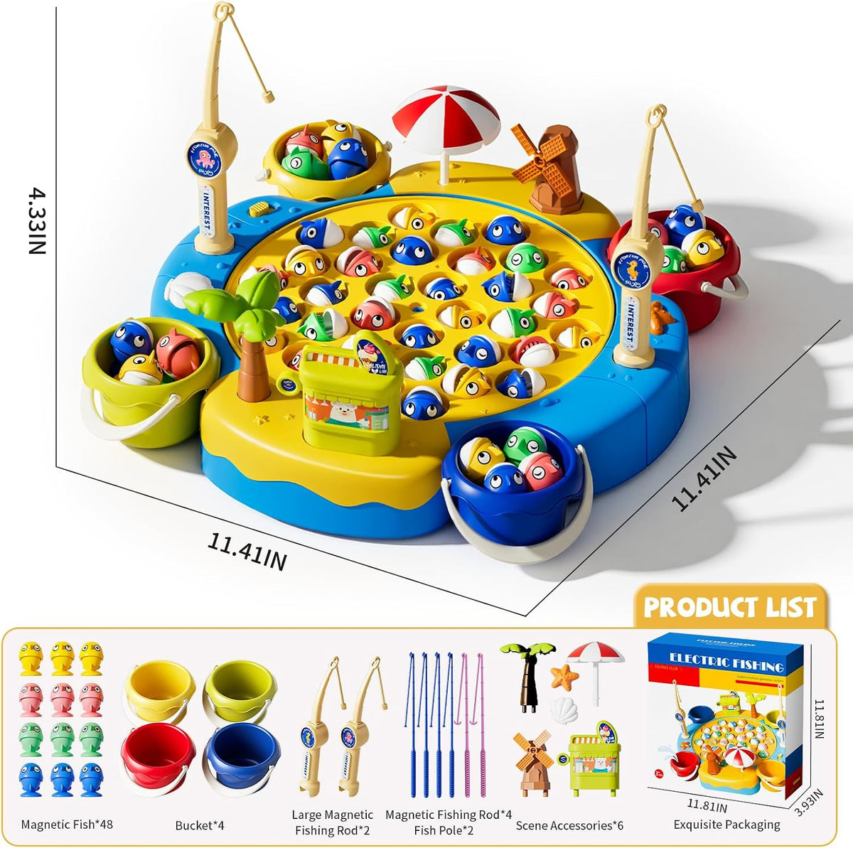 ORANGE OCEAN 66 juegos magnéticos de pesca para niños de 4 a 8 años, juegos de mesa para niños de 4 a 6 años, 8 a 12, juguetes para niños de 3, 4, 5, 6 años, ideas de regalos de cumpleaños para niños y niñas de 3-5, 6-8