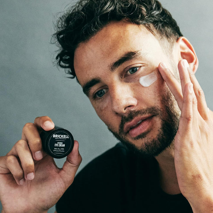 Brickell Men's - Crema restauradora para debajo de los ojos par...
