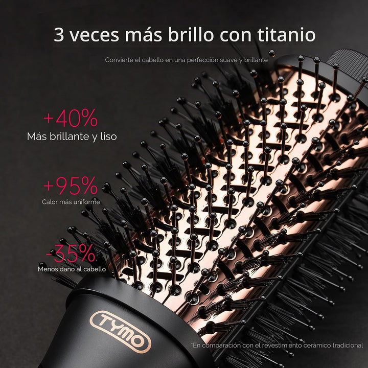 TYMO Cepillo secador de pelo en uno, secador de pelo iónico 4 en 1...