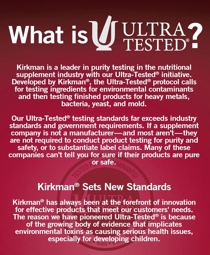Kirkman - Multivitamínico y mineral masticable para niños - 120 tab...