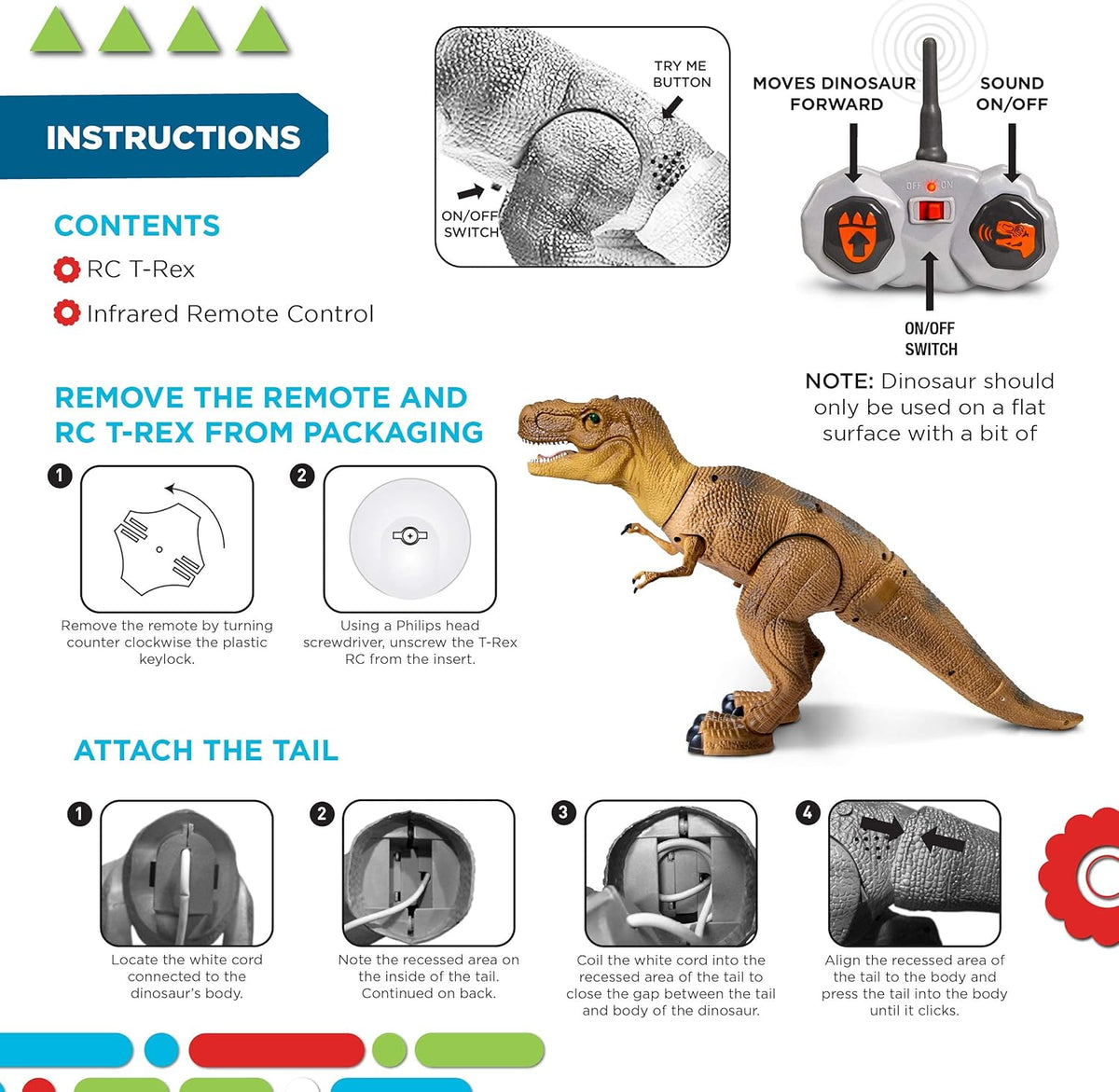 Discovery Dinosaurio T-Rex a Control Remoto Figura de