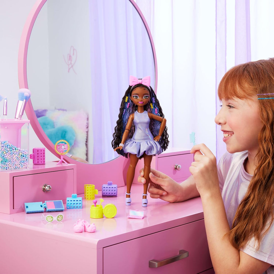Barbie Dream Get Ready Brooklyn - Muñeca de moda con pelo estilizad...